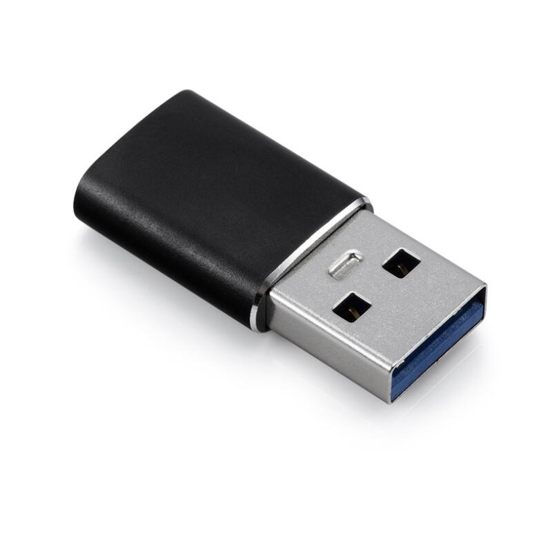 NÖRDIC C-OTG USB-C naar USB-A 3.1  adapter - Zwart