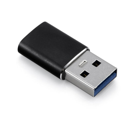 NÖRDIC C-OTG USB-C naar USB-A 3.1  adapter - Zwart
