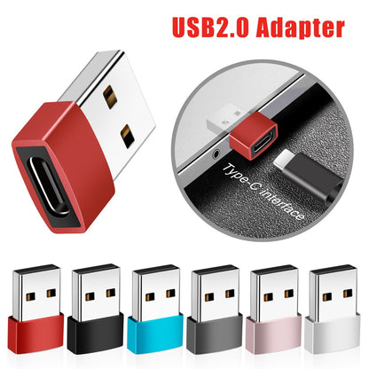 NÖRDIC C-OTG3 USB-C naar OTG USB-A mini adapter - Rood