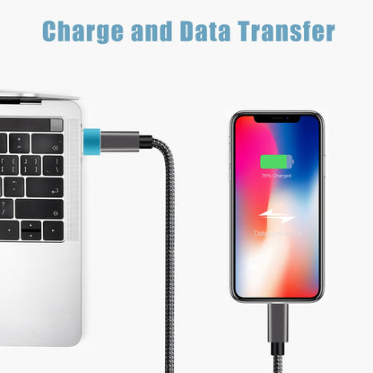 NÖRDIC C-OTG4 USB-C naar OTG USB-A mini adapter - Blauw