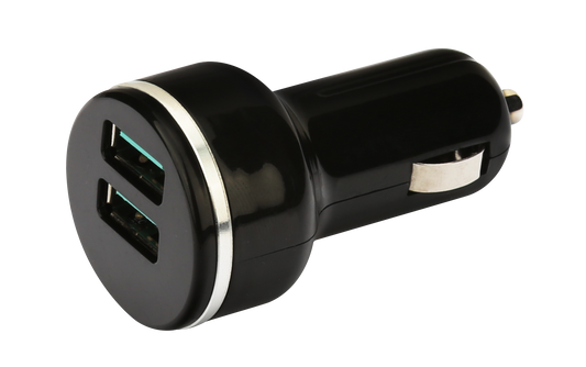 NÖRDIC CARC-N1007 Snelle Autolader 18W met 2x USB Quick Charger 3.0, zwart