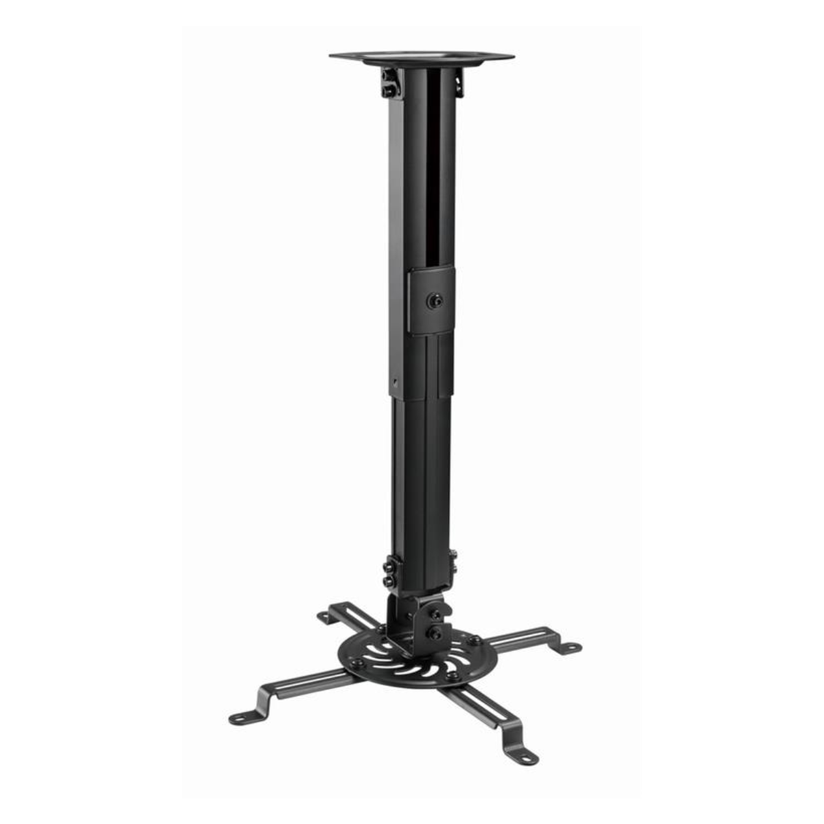 Universele Beamer Plafondbeugel – In Hoogte Verstelbaar (38-58cm) – Full Motion Kantelbaar & Draaibaar – Max. 13kg