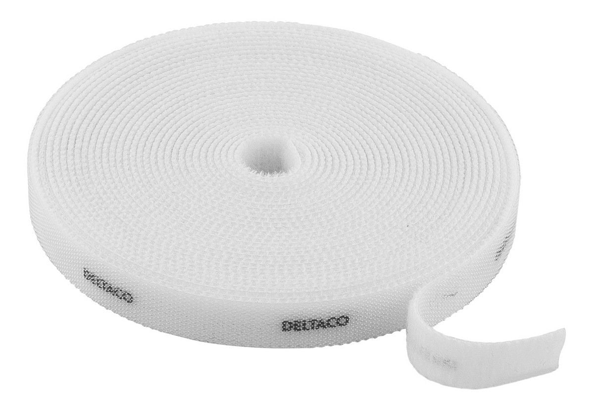 DELTACO CM05W Cable tie - 5 meters - White