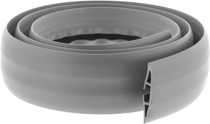 Aidata CM09A, Kabelgoot van rubber met ruimte voor drie kabels, 1,8 meter, grijs