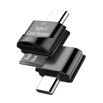 NÖRDIC CRD-007 OTG USB-C 3.1 Kaartlezer - Sleutelhanger - Tot 2TB - 5Gbps - Grijs