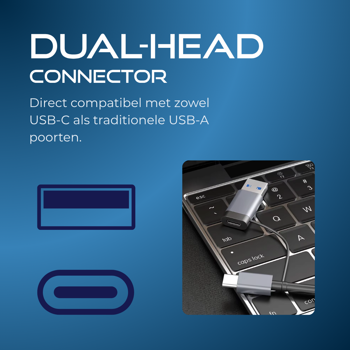 Delmark 6-in-1 hub en kaartlezer - USB-C en USB-A 3.0