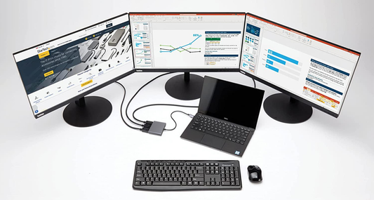 NÖRDIC DOCK-178 USB-C Docking Station - 2xDP 4K60Hz, 1xHDMI 4K60Hz, 1x USB-C PD100W - Tot 3 Schermen