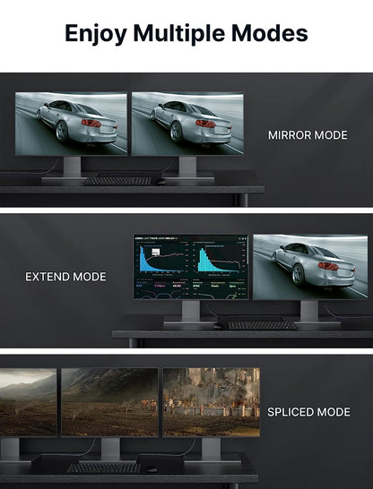 NÖRDIC DP-231 Gecertificeerde Displayport kabel  - 1.4  - 8K60Hz  - 32,4Gbps  - 3m  - Rood/Zwart