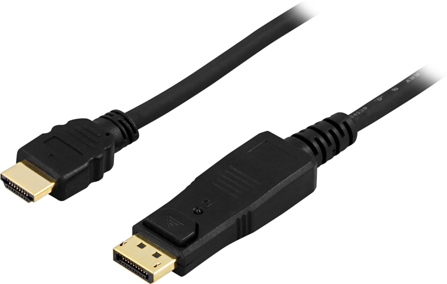 Deltaco DP-3050 5m DisplayPort HDMI Zwart video kabel adapter