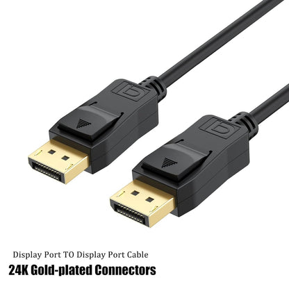 NÖRDIC DP-575 DisplayPort Cable 2.1 - DP40 - UHBR10 - 40Gbps - 8K60Hz, 4K144Hz - 7.5 m