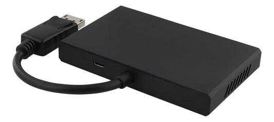 DELTACO DP-912, DisplayPort naar 4x DisplayPort MST hub, 3840x2160 in 60Hz, zwart