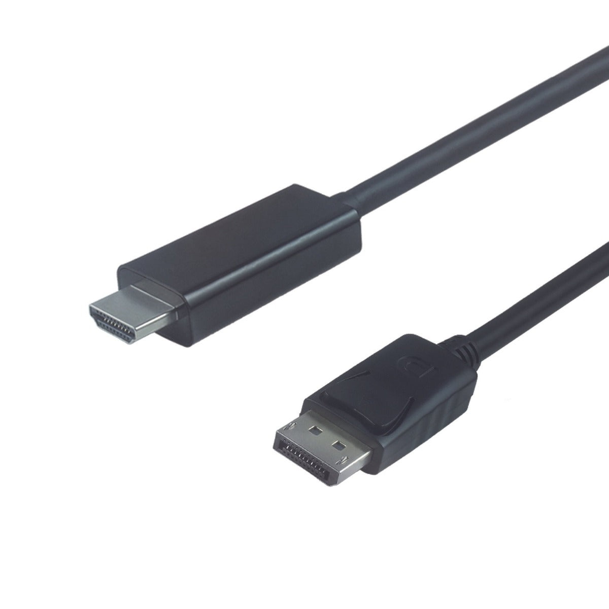 NÖRDIC DPHM-N1010 Displayport 1.2 naar HDMI kabel - 4K 30Hz - 10.8Gbps - HDTV - 1m - Zwart