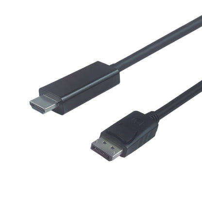 NÖRDIC DPHM-N1010 Displayport 1.2 naar HDMI kabel - 4K 30Hz - 10.8Gbps - HDTV - 1m - Zwart