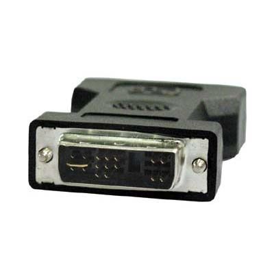 Deltaco DVI-4 DVI VGA Zwart kabeladapter/verloopstukje
