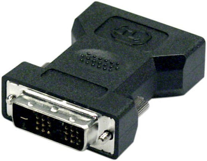 DELTACO DVI-8, DVI 18+1 pins adapter, DVI male naar HPCN20F, Zwart