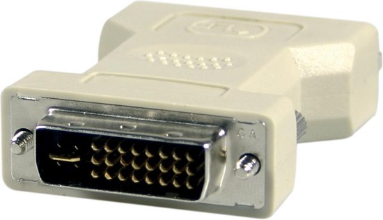DELTACO DVI-20, DVI 29 pin adapter, DVI male to DVI male, Gray