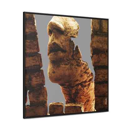 Canvas painting - Acrylic print - Sculpture on Canvas - Face - Wall decoration