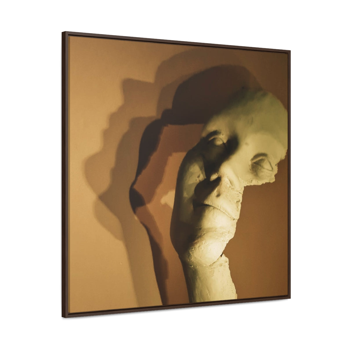 Canvas painting - Acrylic print - Sculpture on Canvas - Smiling Face of Woman - Wall decoration
