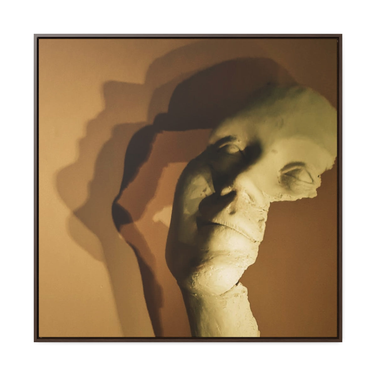 Canvas painting - Acrylic print - Sculpture on Canvas - Smiling Face of Woman - Wall decoration