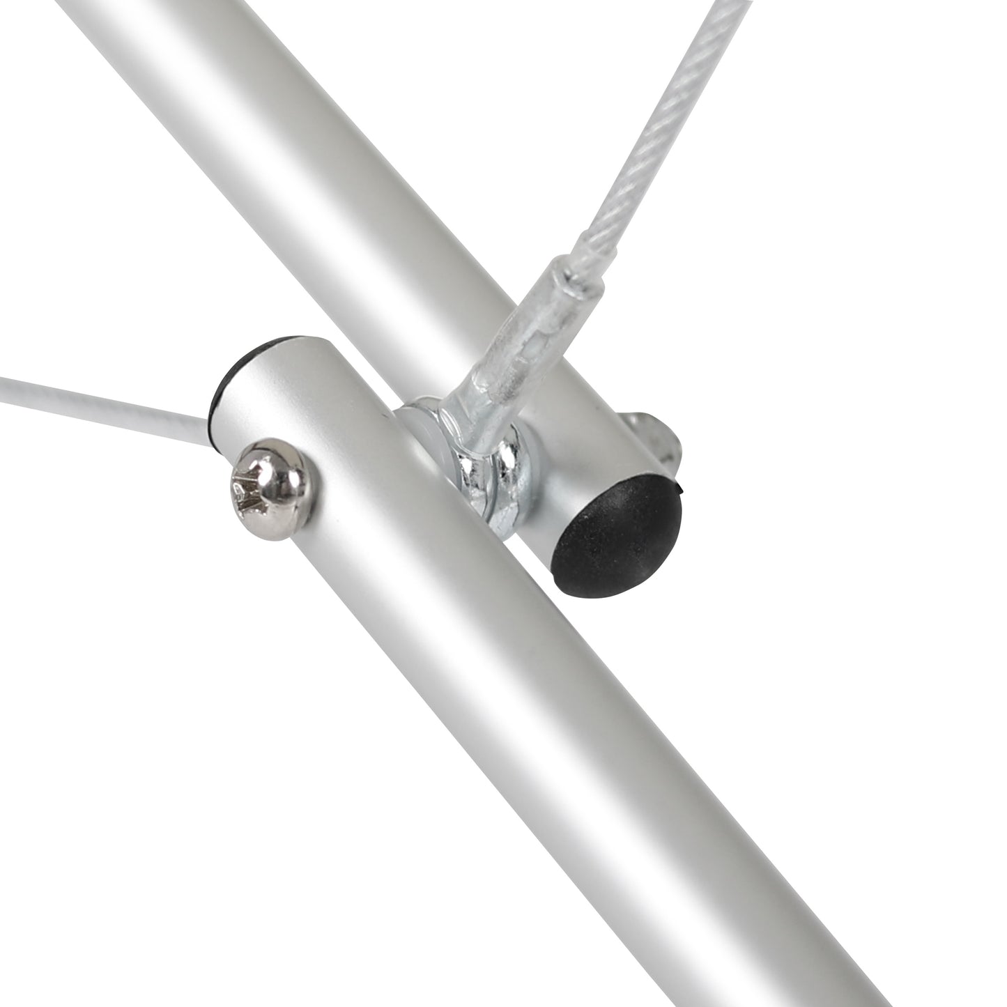 Massage table Aluminum Black - 193cm - Up to 250kg