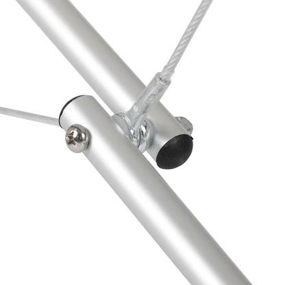 Massage table Aluminum Black - 193cm - Up to 250kg