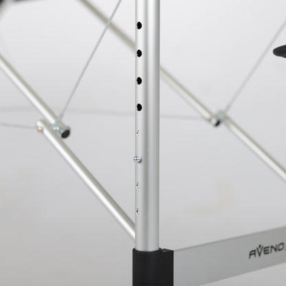 Massage table Aluminum Black - 193cm - Up to 250kg