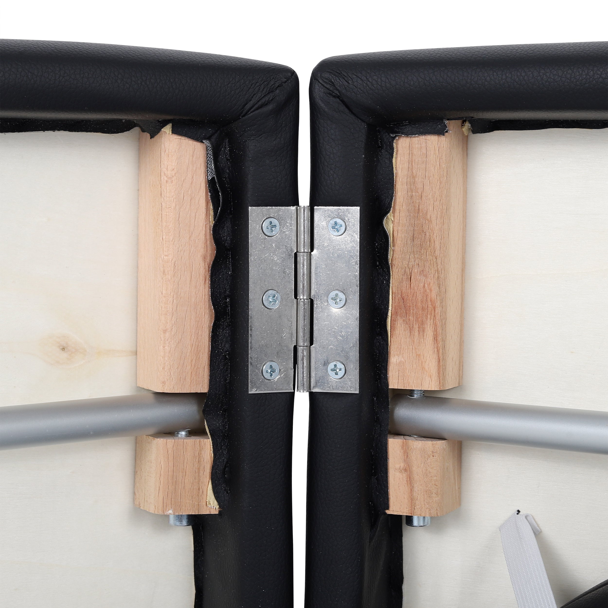 Massagetafel Aluminium Zwart - 193cm - Tot 250kg