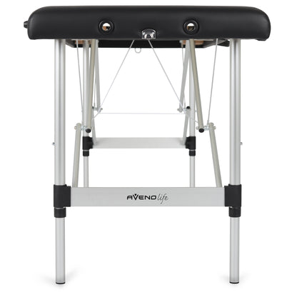 Massage table Aluminum Black - 193cm - Up to 250kg