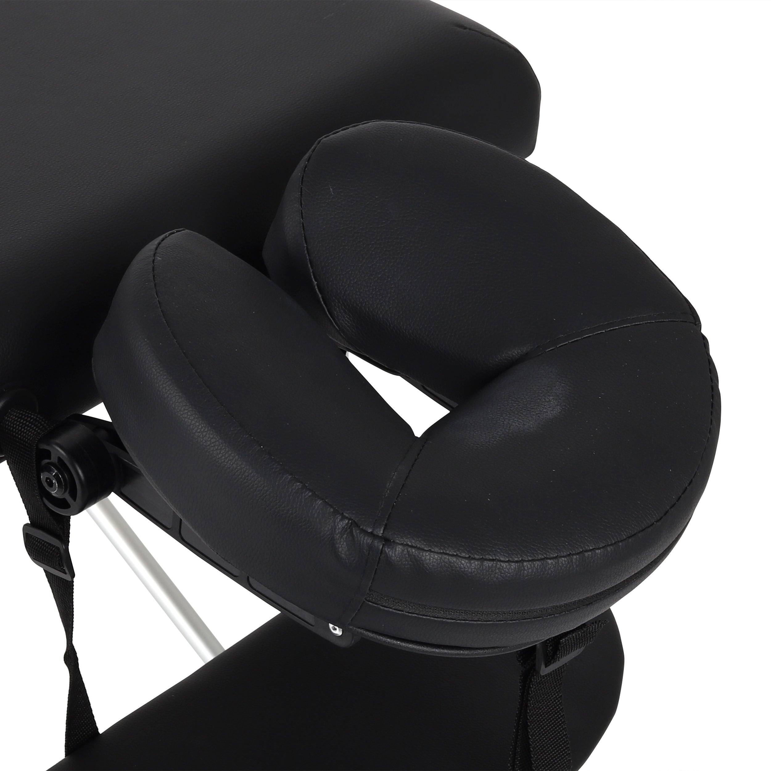 Massagetafel Aluminium Zwart - 193cm - Tot 250kg