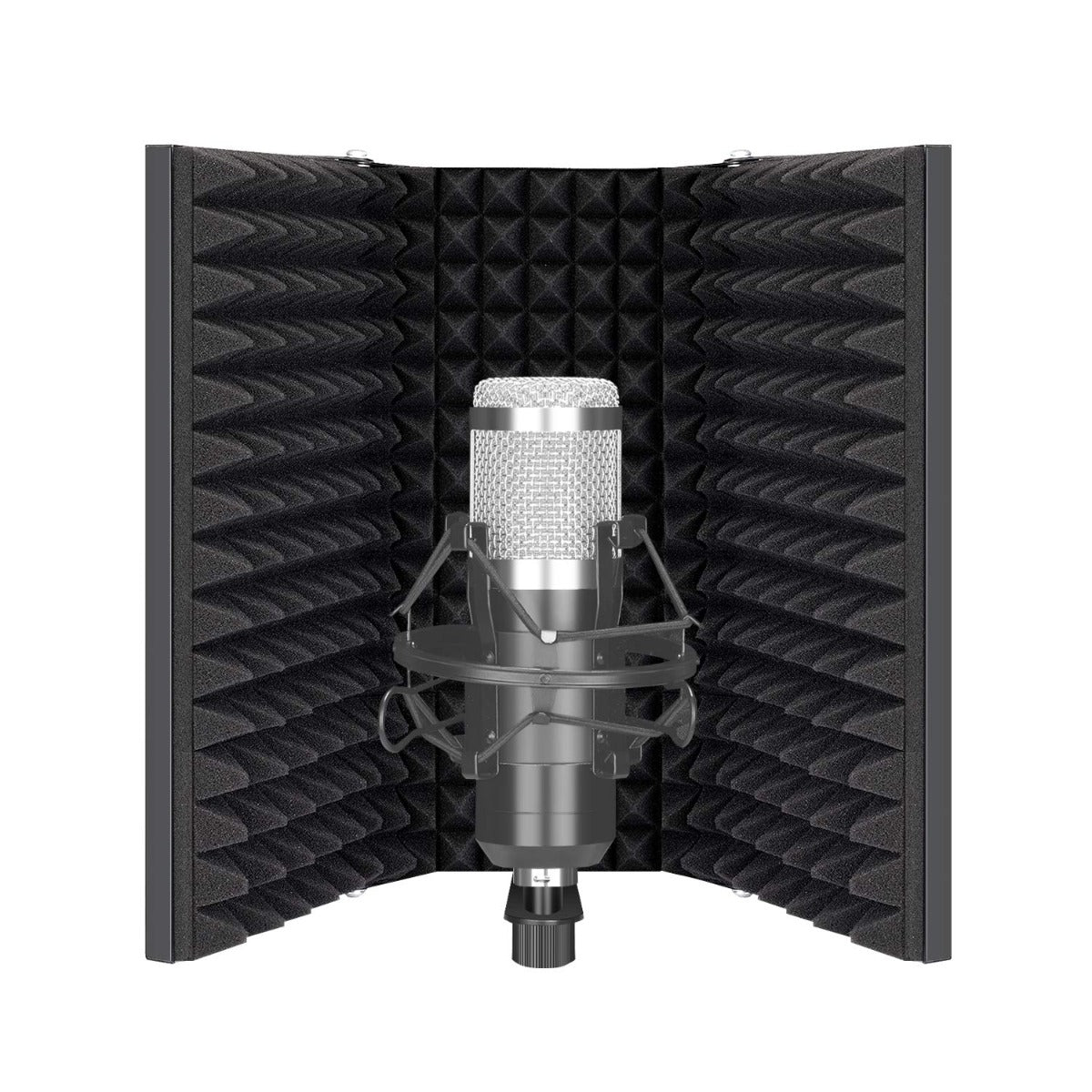 NÖRDIC ES-100 Microfoon reflectiefilter - Opvouwbaar - 35x28x4cm - Zwart