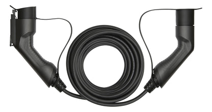 DELTACO EV-11010 e-Charge kabel - Type 2 naar type 1 - 1-fase -3.6KW - 10 m - Zwart