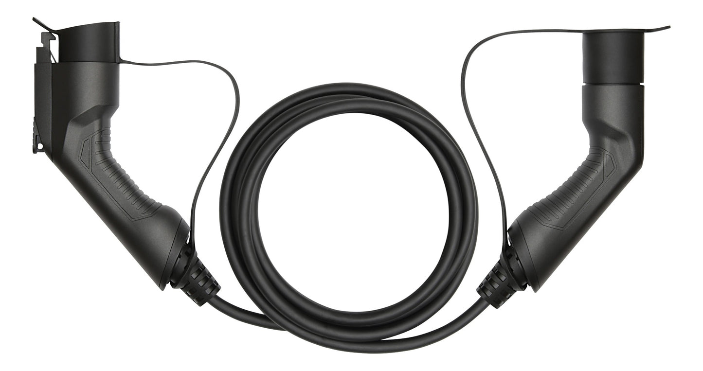 DELTACO EV-1103 e-Charge cable - Type 2 to Type 1 - 1-phase - 16A - 3.6KW - 3 m - Black