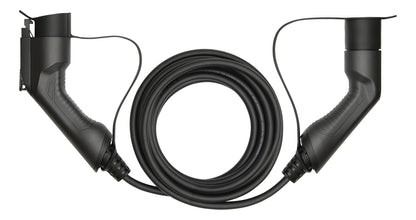 DELTACO EV-1105 e-Charge kabel - Type 2 naar Type 1 - 1-fase - 16A - 3.7KW - 5 m - Zwart