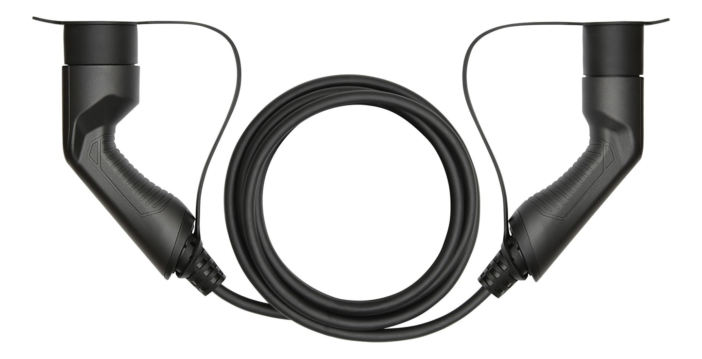 DELTACO EV-1203 e-Charge kabel - Type 2 naar Type 2 - 1-fase -3.6KW- 16A - 3 m - Zwart