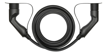 DELTACO EV-32010 e-Charge cable - Type 2 to Type 2 - 3-phase - 32A -22KW - 10 m - Black