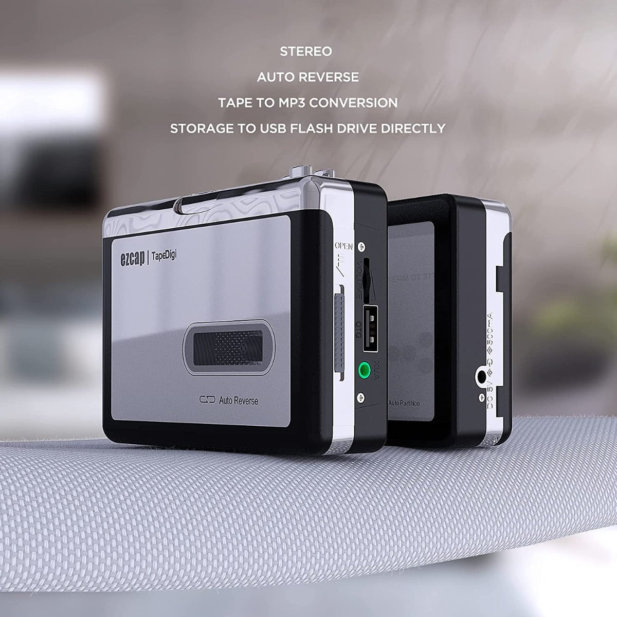Ezcap EZCAP231 - Cassette Converter - Converteert naar MP3 - Opslag op USB-Drive - Stereo