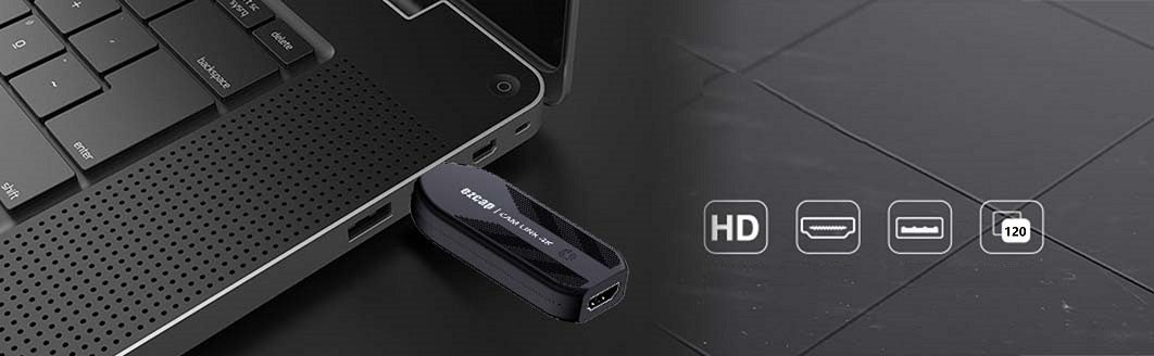 EZCAP - EZCAP331 Plug&Play Video-opname Adapter - Game Capture - Cam Link 4K - USB3.1 - 120 fps