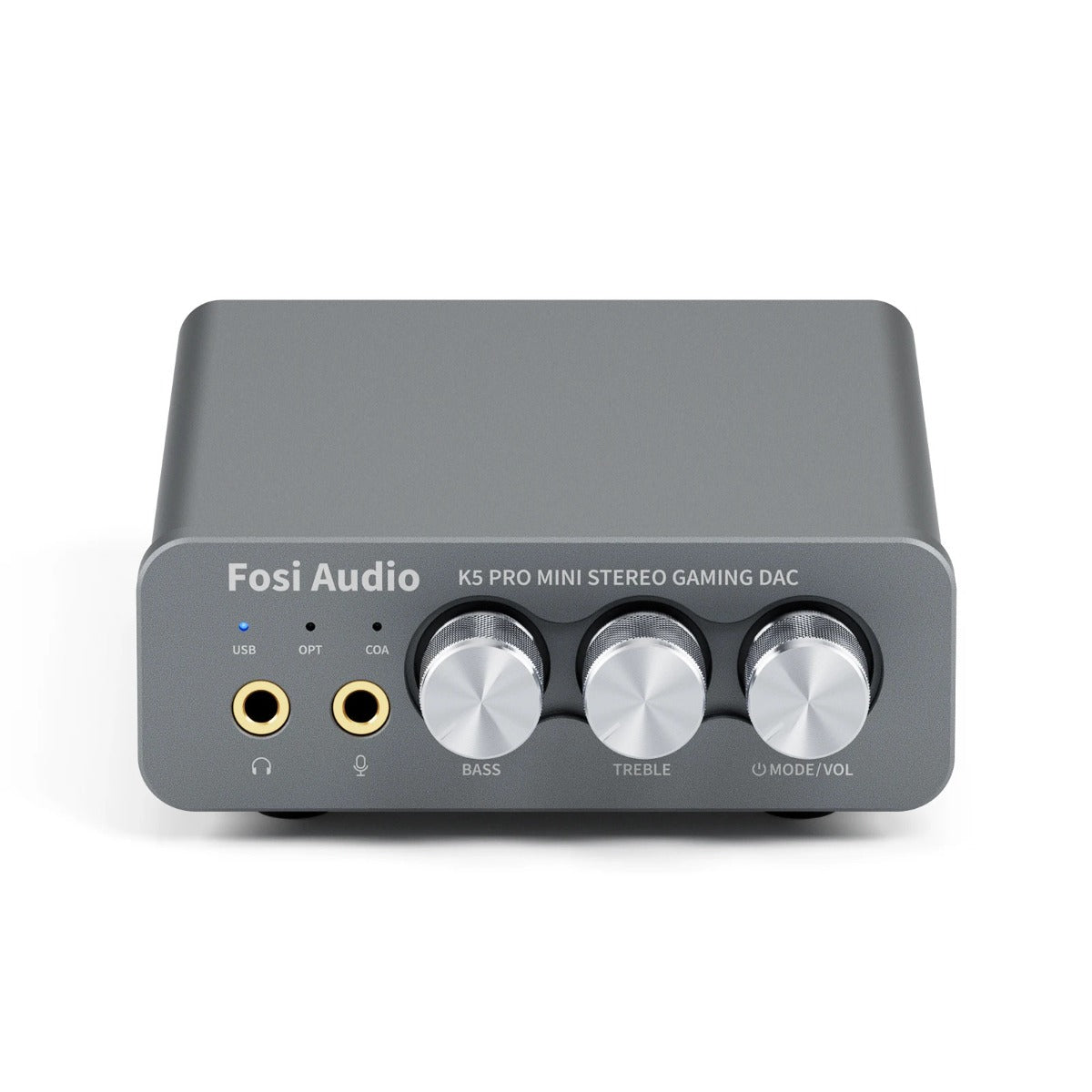 NÖRDIC Fosi Audio K5PRO1 DAC Versterker - Gaming - Geschikt voor PS5/PC/MAC - Audio Converter - USB-C, Optisch, Coaxiaal - 3,5mm, RCA