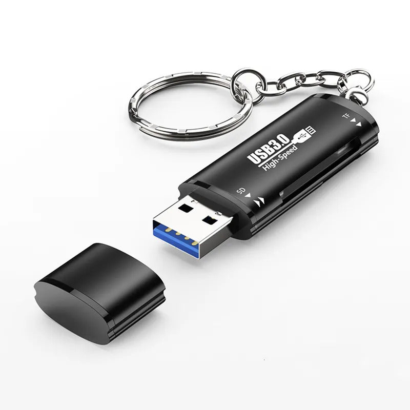 NÖRDIC CRD-045 USB 3.0 Kaartlezer - 2 in 1 TF/SD - SD en MicroSD - UHS-I - 2TB