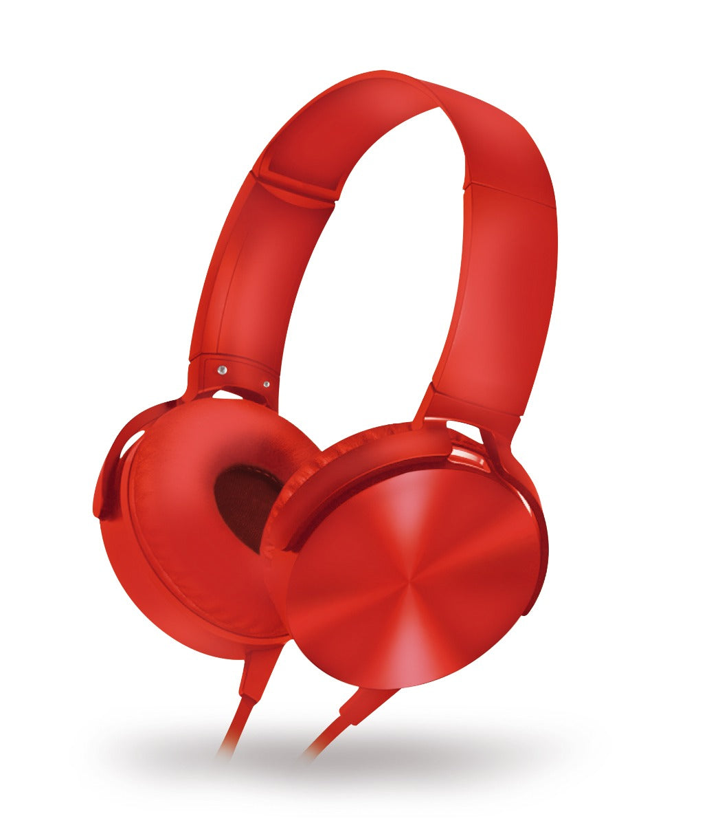 Omega Freestyle FH07R On-ear Headphones with Microphone - Red