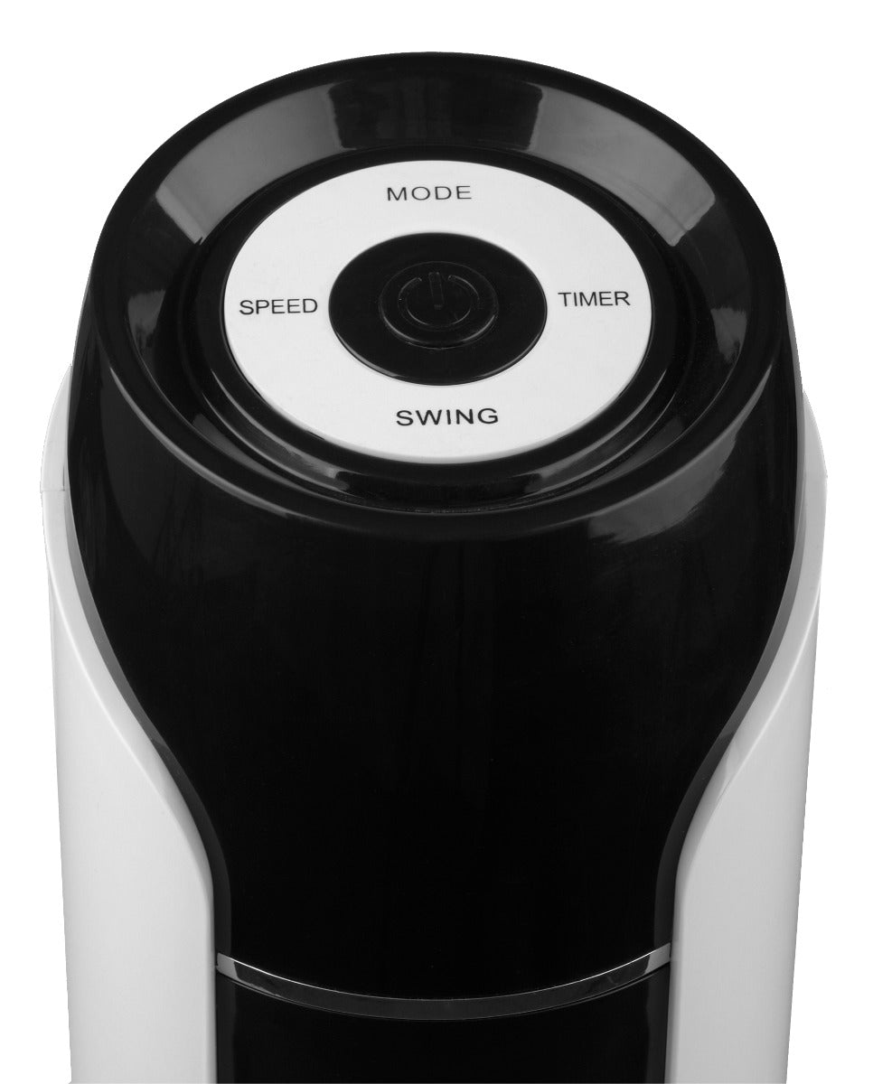 Nordic Home FT-553 Bladeless ventilator met afstandsbediening - Wit/Zwart