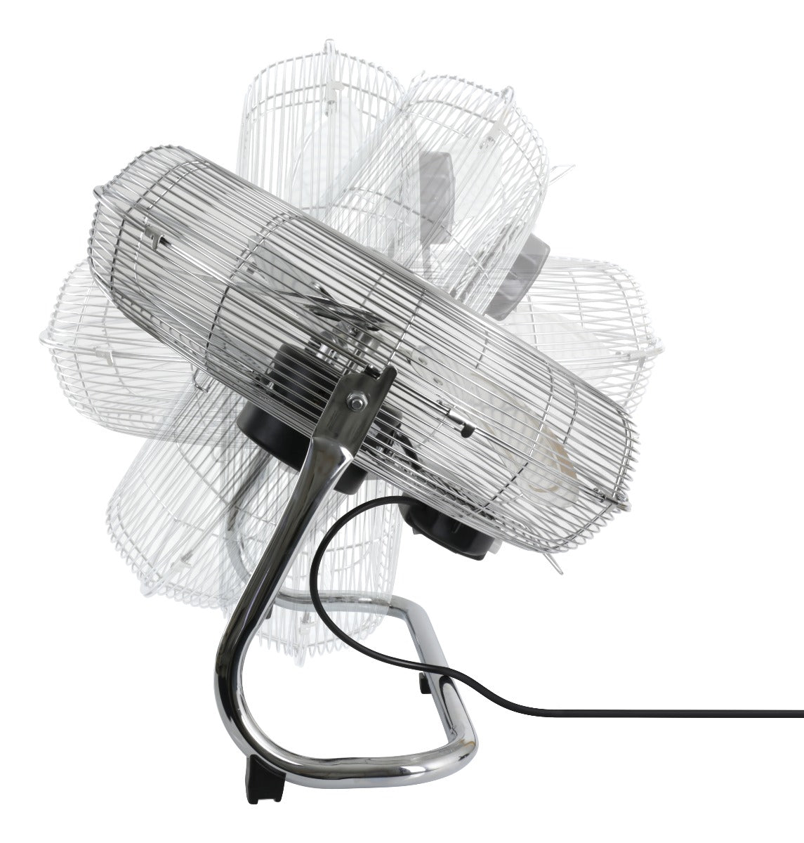 Nordic Home FT-566 Vloerventilator met handgreep - 45 cm - Zilver