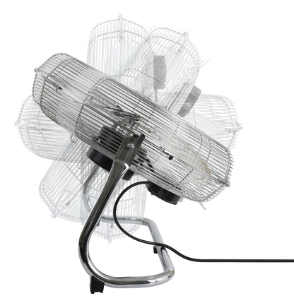 Nordic Home FT-566 Vloerventilator met handgreep - 45 cm - Zilver
