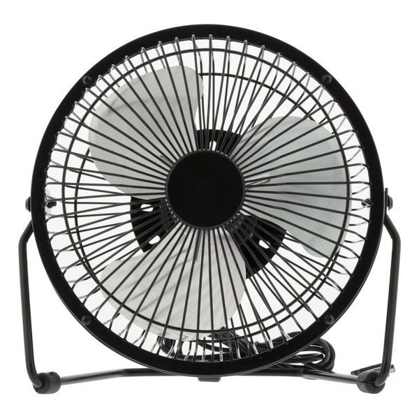 Deltaco USB Ventilator - Tafelventilator - 360 ° Draaibaar - Tafelventilator USB - Zwart
