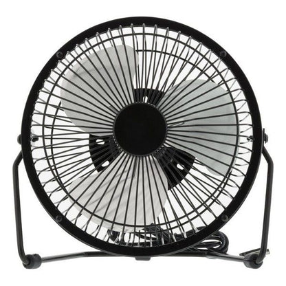 Deltaco USB Ventilator - Tafelventilator - 360 ° Draaibaar - Tafelventilator USB - Zwart