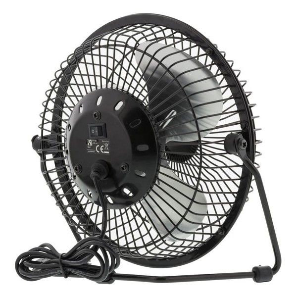 Deltaco USB Ventilator - Tafelventilator - 360 ° Draaibaar - Tafelventilator USB - Zwart