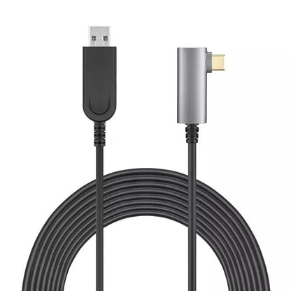 NÖRDIC FVRCA50 VR Link Fiber Optic Cable - USB-C to USB-A - USB3.2 Gen2 - 10Gbps - Suitable for Oculus Quest 2 - 5m - Black