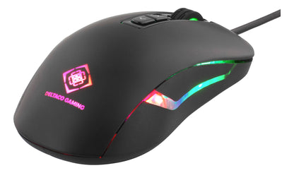 DELTACO GAMING GAM-029 Optical gaming mouse max. 2000 DPI - 7 buttons - LED lighting