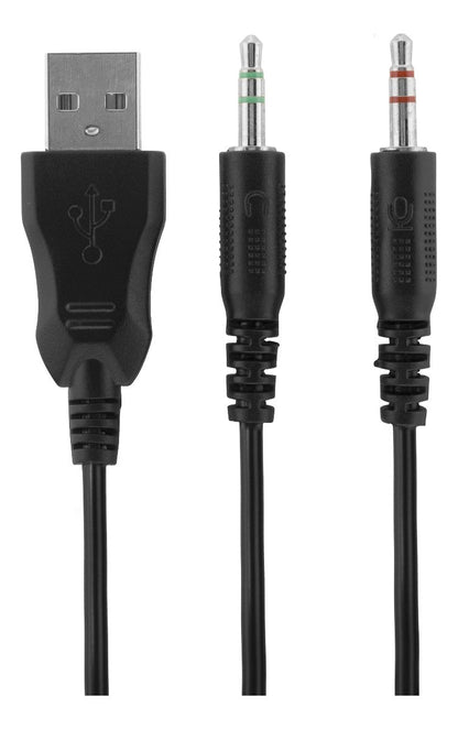 DELTACO GAMING GAM-030 Stereo Headset met microfoon - volume op headset - LED verlichting