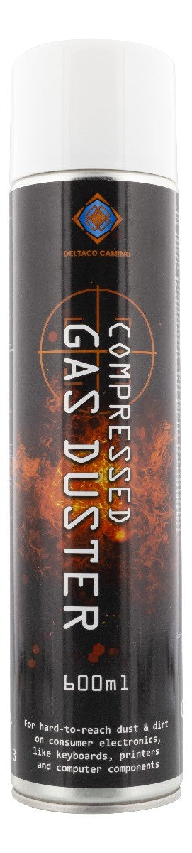 DELTACO GAMING GAM-043 Perslucht in blik 600 ml - Flexibel mondstuk